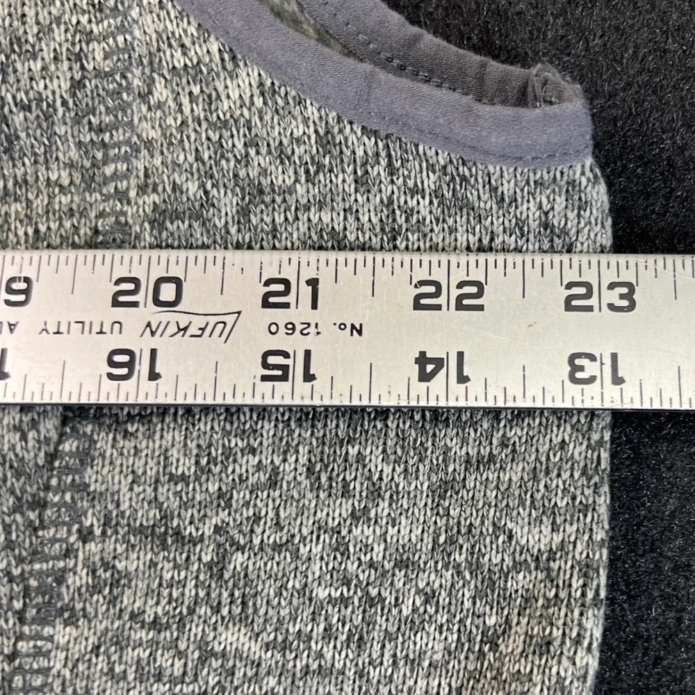 Eddie Bauer Sweater Fleece Vest Gray Mens TL Tall Full Zip Outdoor‎ Layering